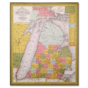 Mitchell's Pocket Tourist Map of Michigan (1837)